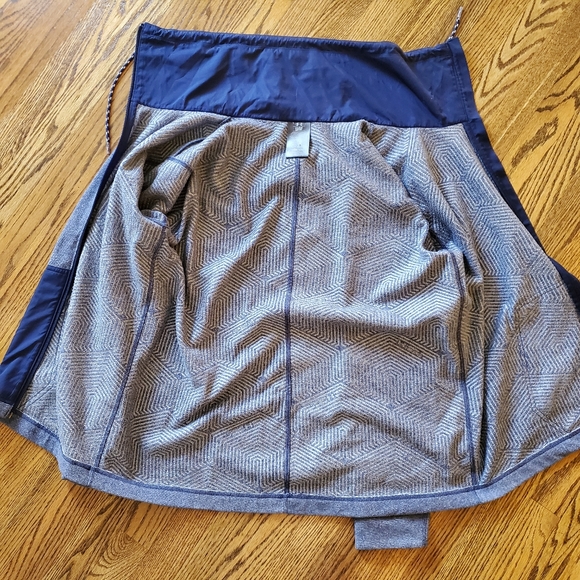 Under Armour Heather Blue Fleece Jacket Large - Picture 3 of 4